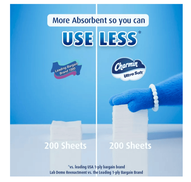 Charmin Ultra Soft Toilet Paper, 9 Mega Rolls