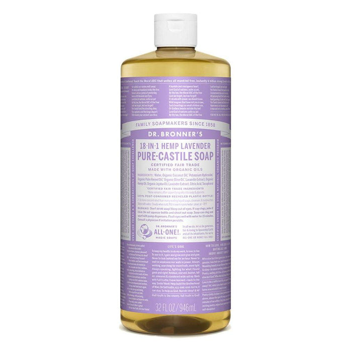 Dr. Bronner's Organic Pure Castile Liquid Soap Lavander 32 fl oz