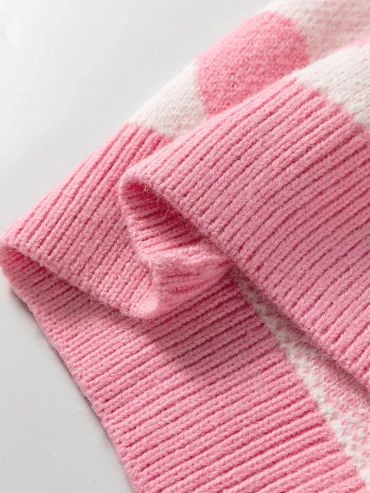 Valentine Heart Round Neck Sweater