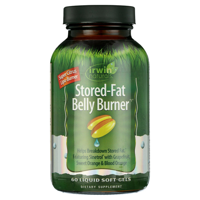 Irwin Naturals Stored-Fat Belly Burner – Targeted Weight Management (Liquid Soft-Gels)