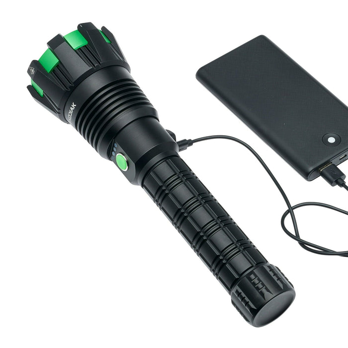 Kodiak Kolossus Rechargeable Tactical Flashlight COB LED Light Output up to 15,000 Lumens