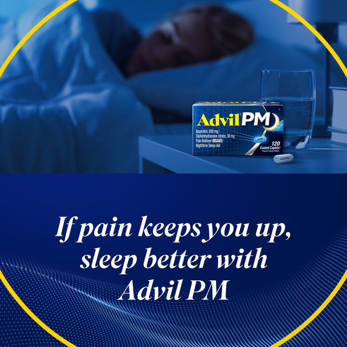 Advil PM Pain and Headache Reliever Ibuprofen Caplets; 80 Count