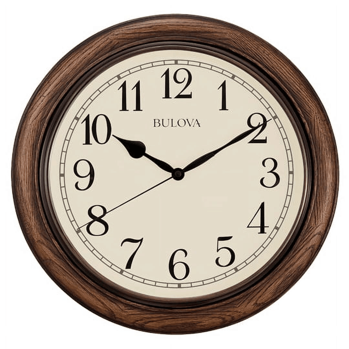 Bulova 16 diam. Oakbrook Wall Clock