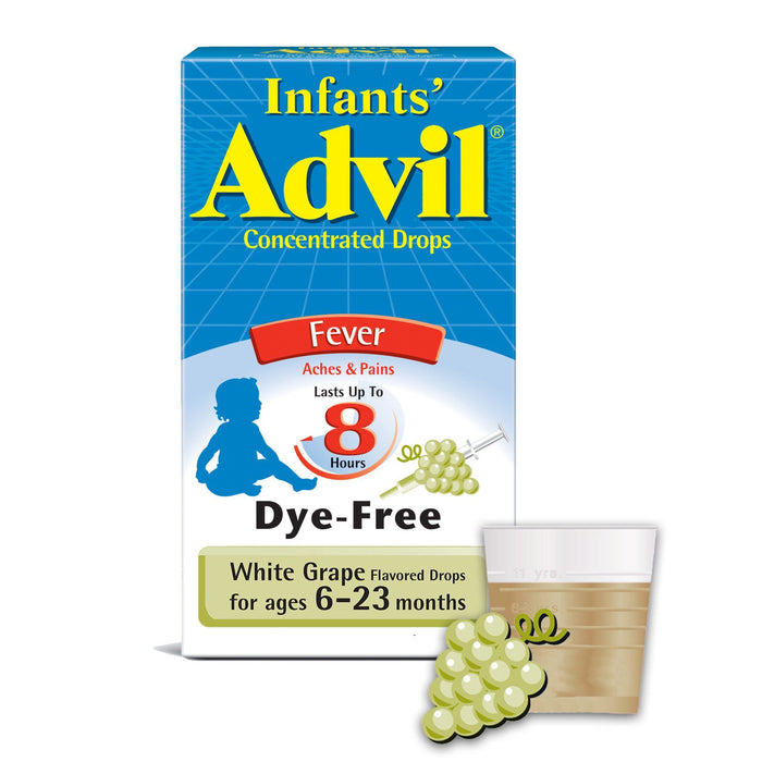 Infants' Advil Pain Reliever and Baby Fever Reducer; White Grape; 0.5 fl oz