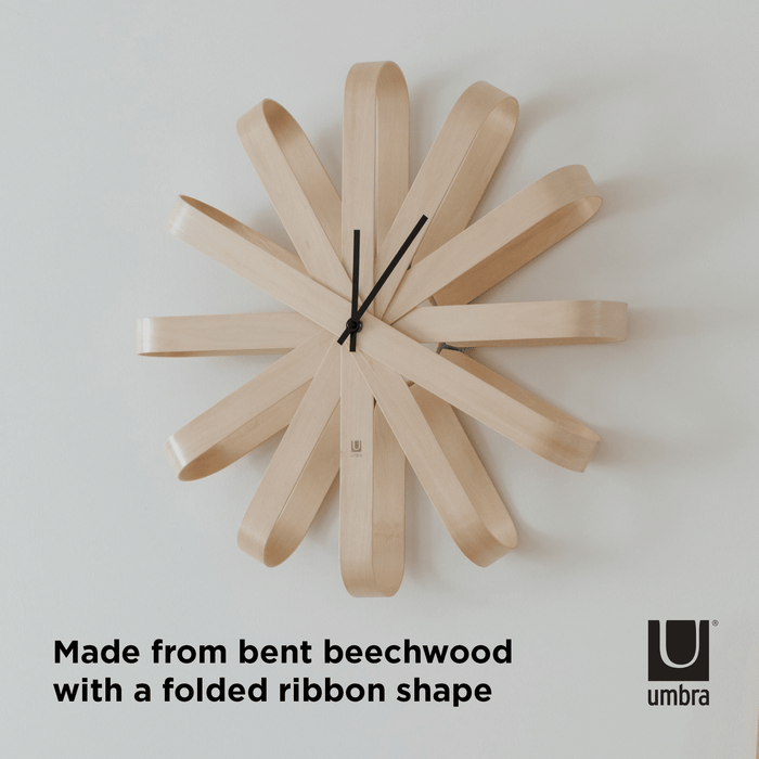 Umbra Ribbonwood Wall Clock