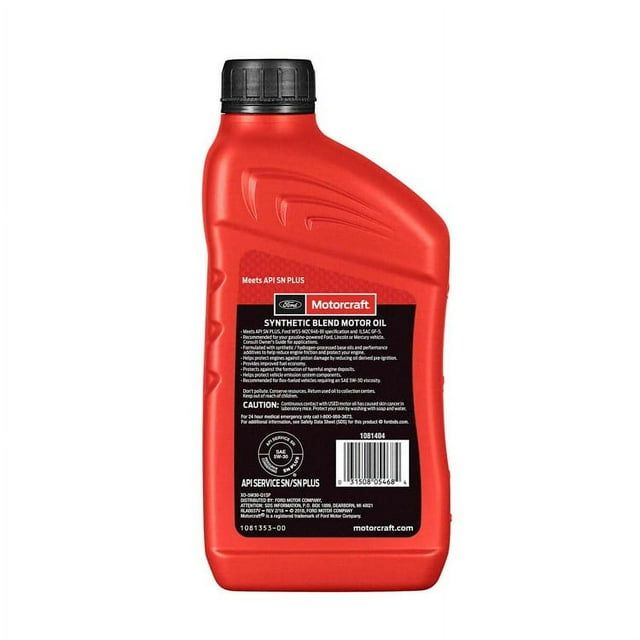 Motorcraft 5W30 Motor Oil, 1 qt