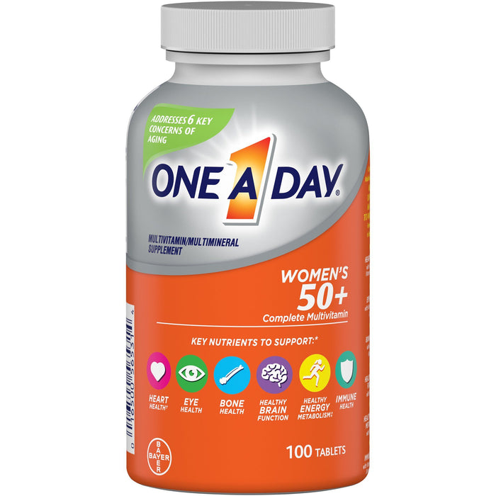 One A Day Women's 50+ Multivitamin Tablets for Women; 100 Count