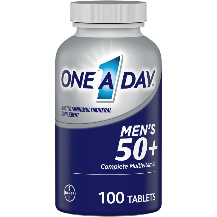 One A Day Men's 50+ Multivitamin Tablets for Men; 100 Count