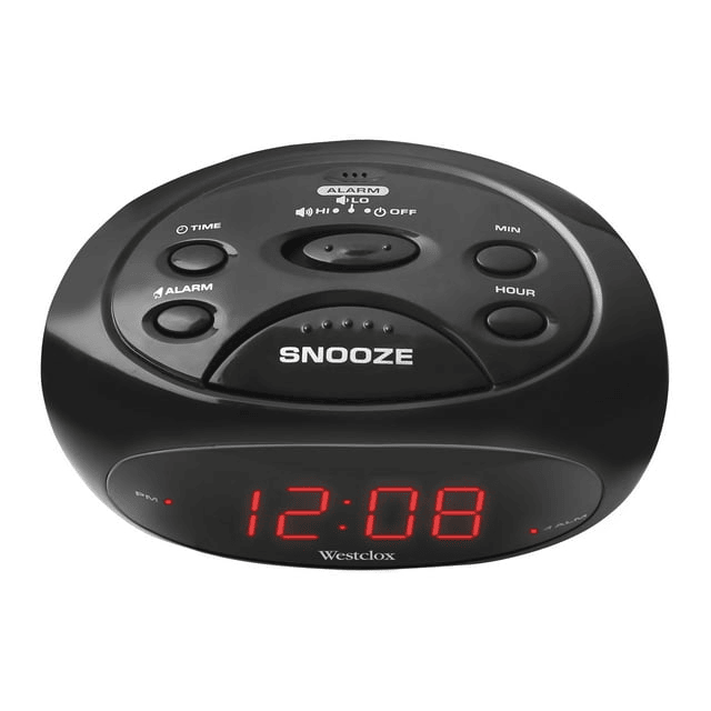 70044A Black Super Loud Electric Digital Alarm Clock with 0.6" Red LED Display