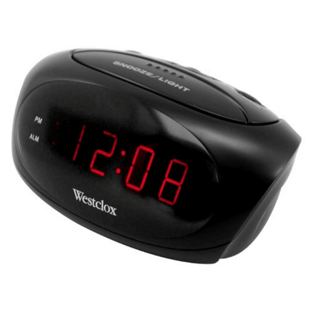 70044A Black Super Loud Electric Digital Alarm Clock with 0.6" Red LED Display