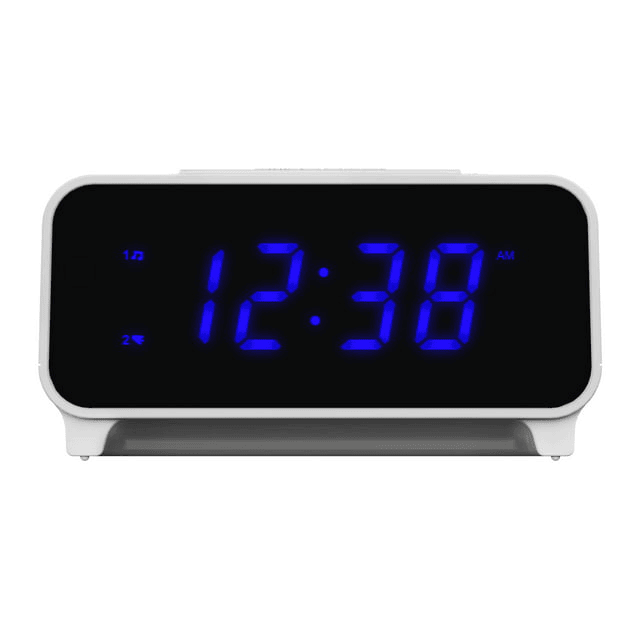 Emerson Smartset PLL AM/FM Dual Alarm Clock Radio with 0.9" Blue LED Display and LED D¨¦cor, CKS1500