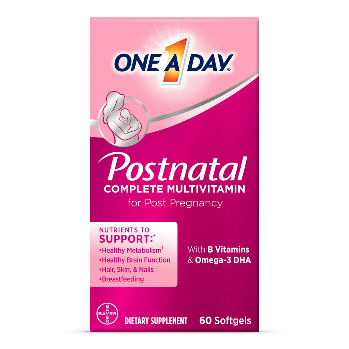 One A Day Postnatal Multivitamin for Women; Softgels; 60 Count