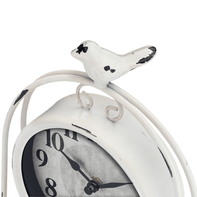 Westclox Vintage Style Analog QA Metal Bird Table Clock - Stylish and Unique