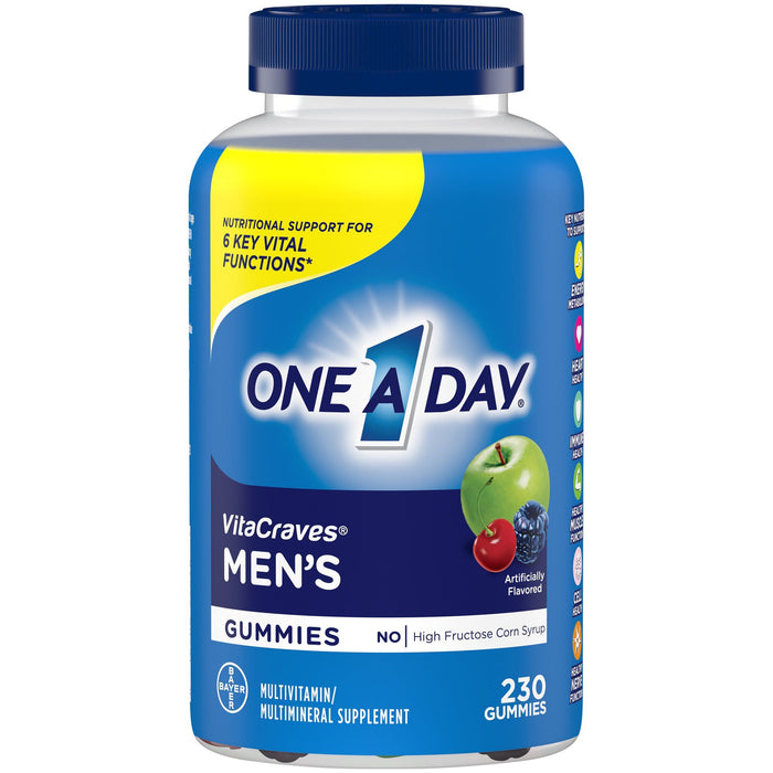 One A Day Men's Multivitamin Gummies for Men; 230 Count