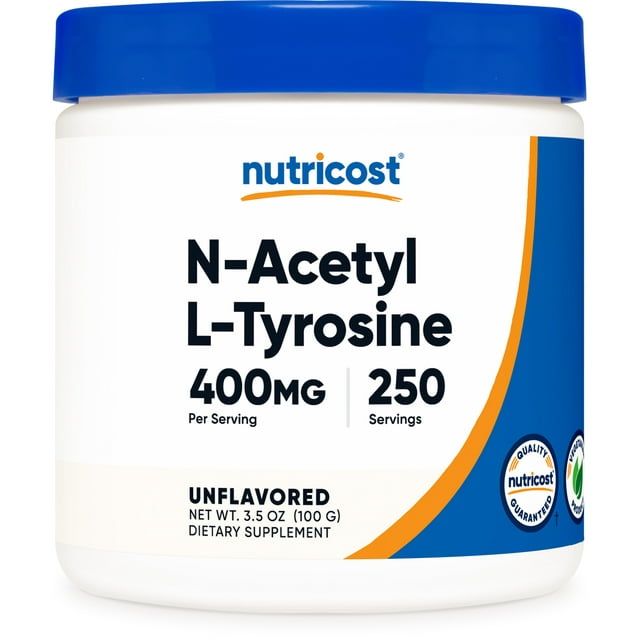 Nutricost N-Acetyl L-Tyrosine (NALT) Supplement Powder 100 Grams