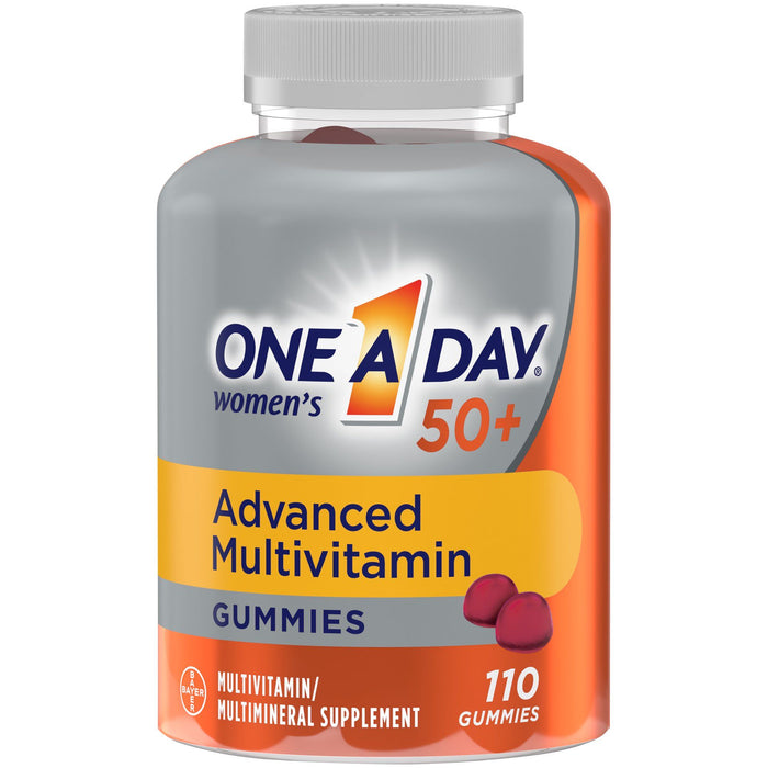 One A Day Women's 50+ Gummies Multivitamin w/ Immunity and Brain Support; 110 Count