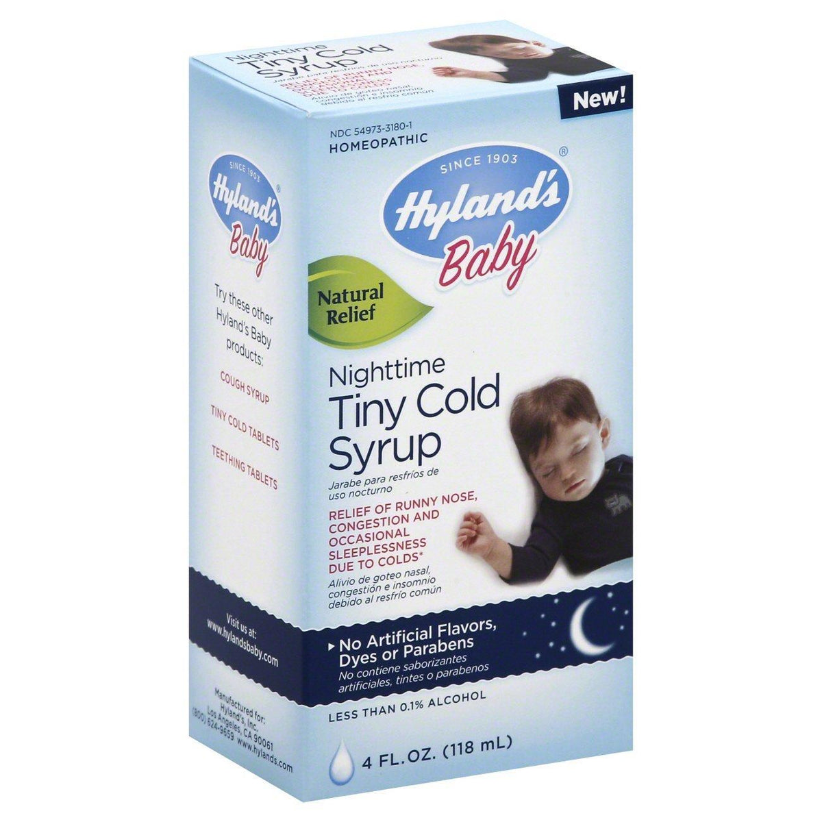 Hyland's Children's Baby Nighttime Tiny Cold Syrup - 4 Fl Oz ...