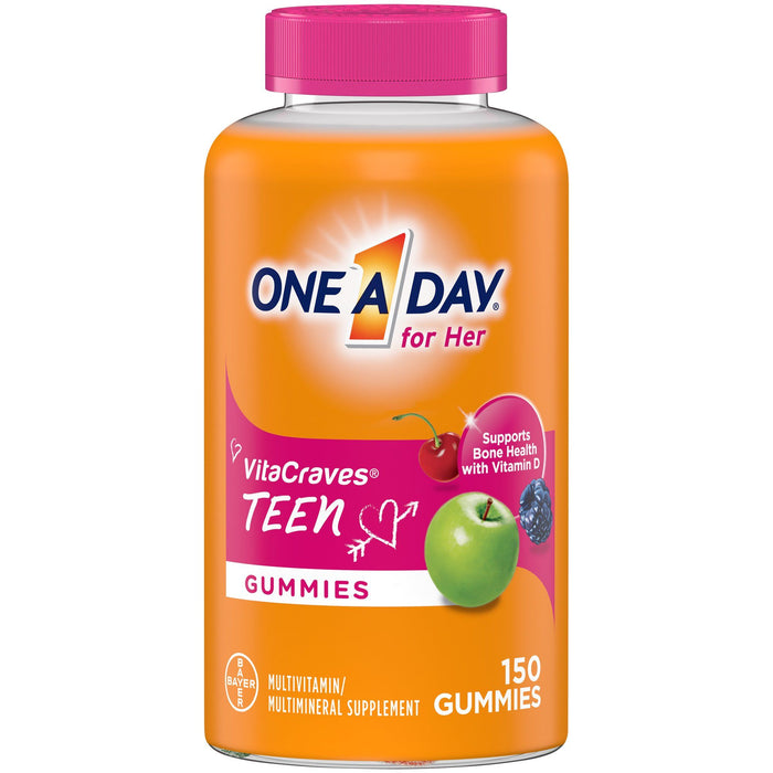 One A Day For Her Teen Multivitamin Gummies; 150 Count