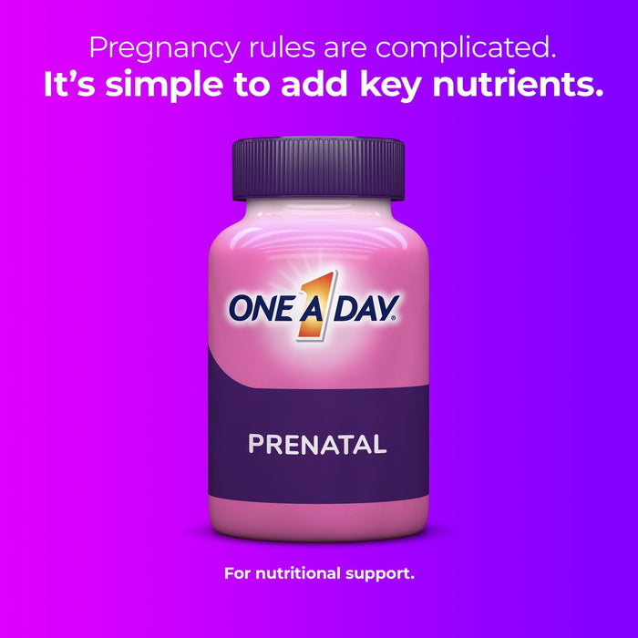 One A Day Women's Prenatal Multivitamin with Folic Acid; DHA and Iron; 30 Count