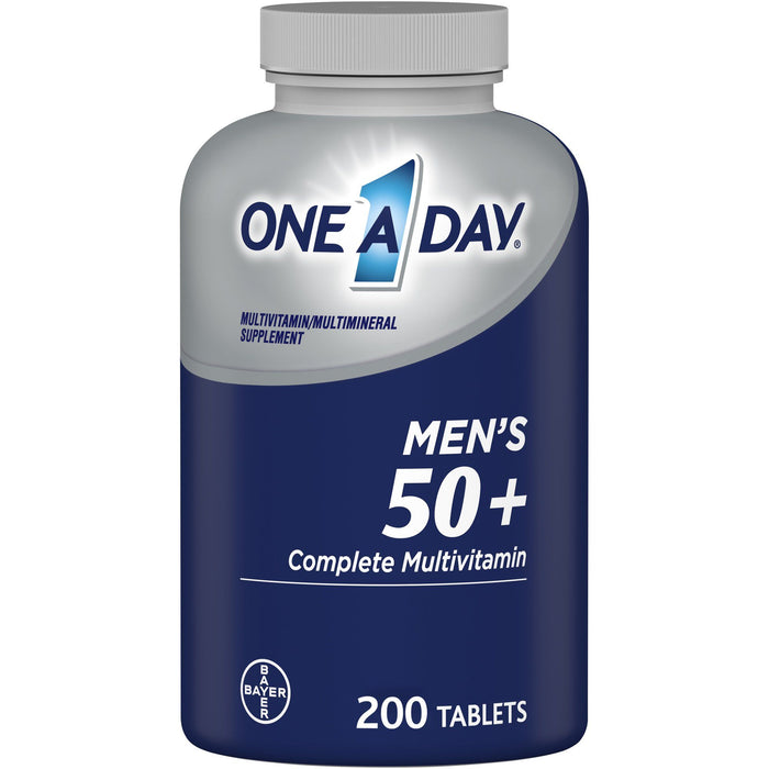 One A Day Men's 50+ Multivitamin Tablets for Men; 200 Count