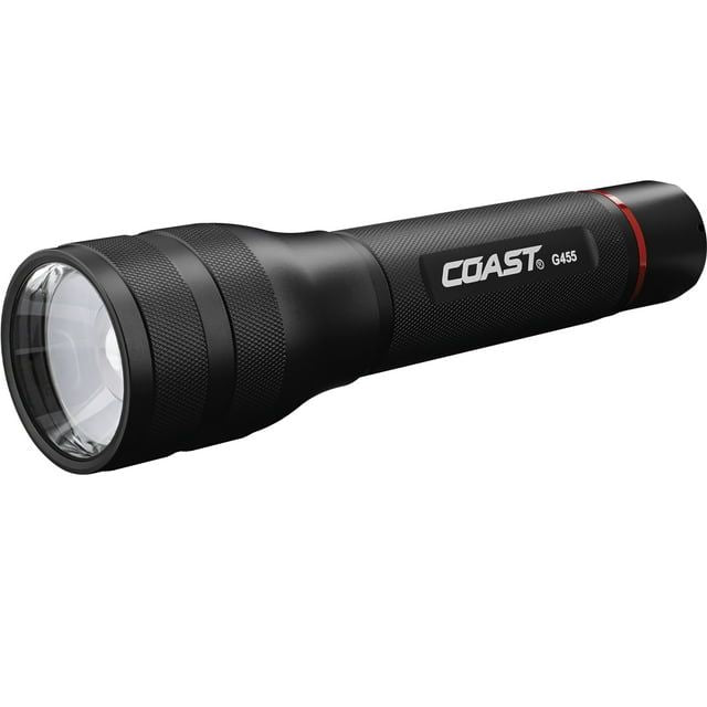 COAST G455 1630 Lumen Twist Focus LED Flashlight, 6 x AA Batteries Included, 21 oz.