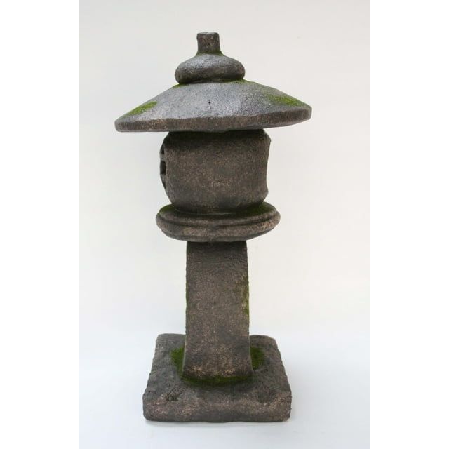 Hi-Line Gifts 23.5" Stone Multi Purpose Pagoda Lantern with Magnetic Door