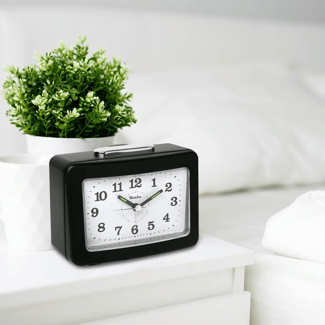 47550- Westclox Loud Bell QA Alarm Clock with Silent Movement