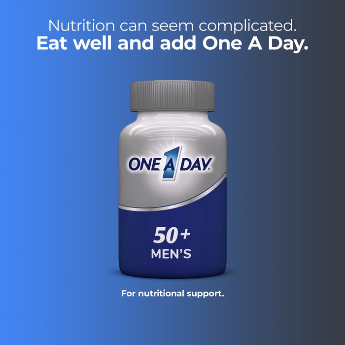 One A Day Men's 50+ Multivitamin Tablets for Men; 100 Count