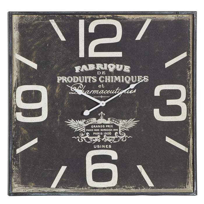 DecMode 23" Black Wood Wall Clock