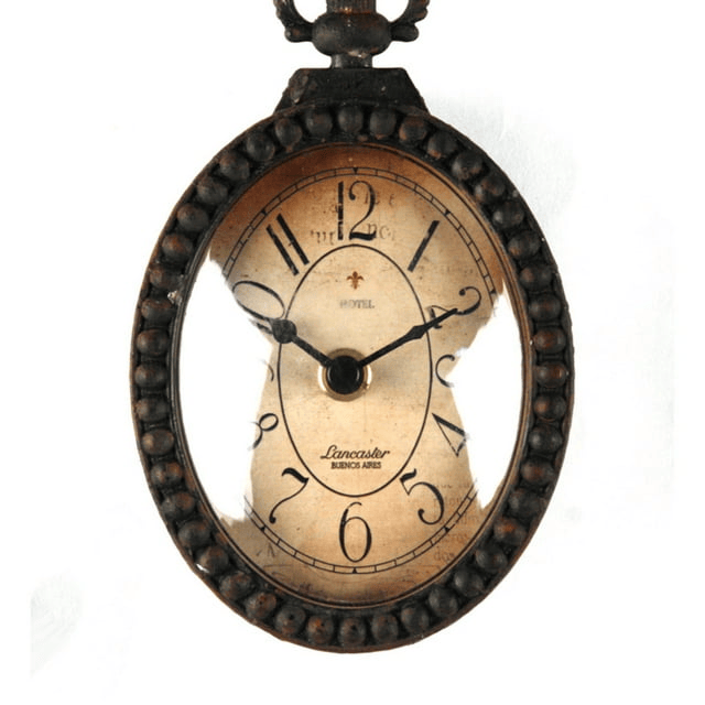 Zentique 6.25 in. Wall Iron Clock