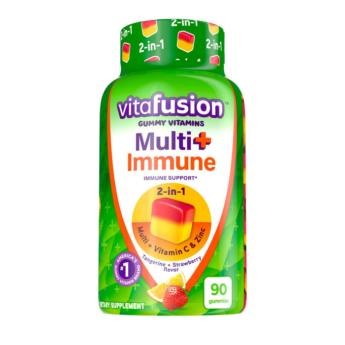 Vitafusion Multi+ Immune Support 2-in-1 Benefits Vitamin C; Zinc; Multivitamins; 90 Count