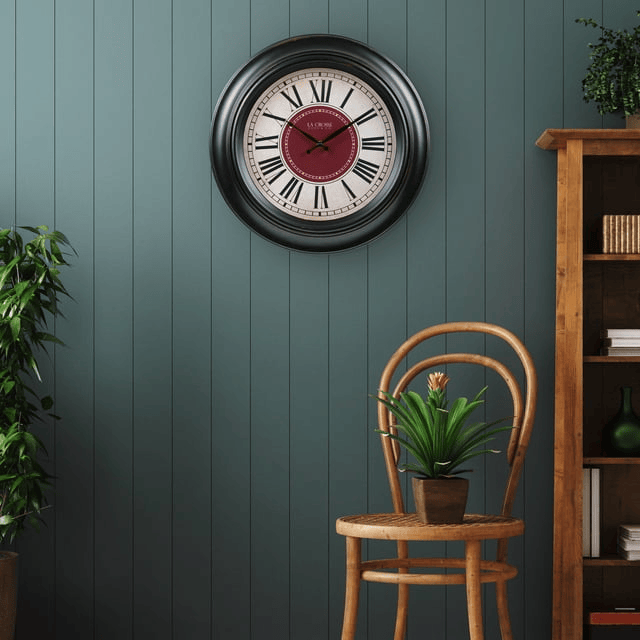 La Crosse Clock 18-inch Oil-Rubbed Bronze Barton Classic Quartz Analog Wall Clock, 404-3045B