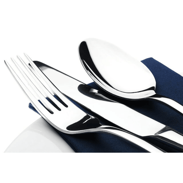 20 Piece Silverware Set, Stainless Steel Flatware Set, Mirror Polished Cutlery Utensil Set Include Knife Fork Spoon Service for 4, Tableware Sets for Home, Kitchen Silverware Set, Dishwasher Safe