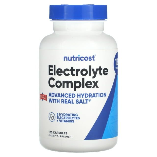 Nutricost Electrolyte Complex (Advanced Hydration with Real Salt?) 120 Capsules