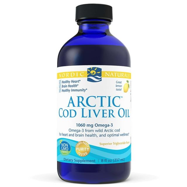 Nordic Naturals Arctic Cod Liver Oil?, Liquid, Lemon, 8 oz