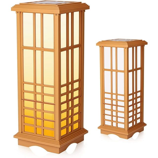 Techko Solar Zen Lantern ¨C Amber or White Light (Height 24.5")