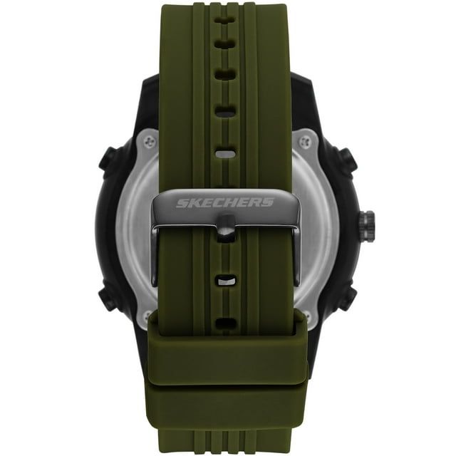 Skechers Mens Analog Digital Black and Green Watch (SR5155W)