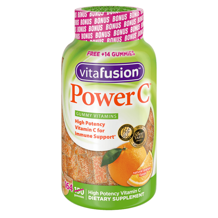 Vitafusion Power C Gummy Vitamin for Immune Support; Orange Flavor; 164 Count