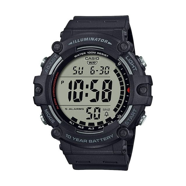 Casio Large LCD Digital Watch Black