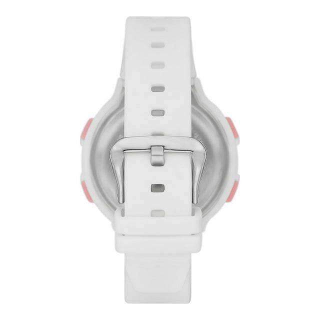 Time and Tru Women's White Digital Sport Wristwatch (FMDOTT086)