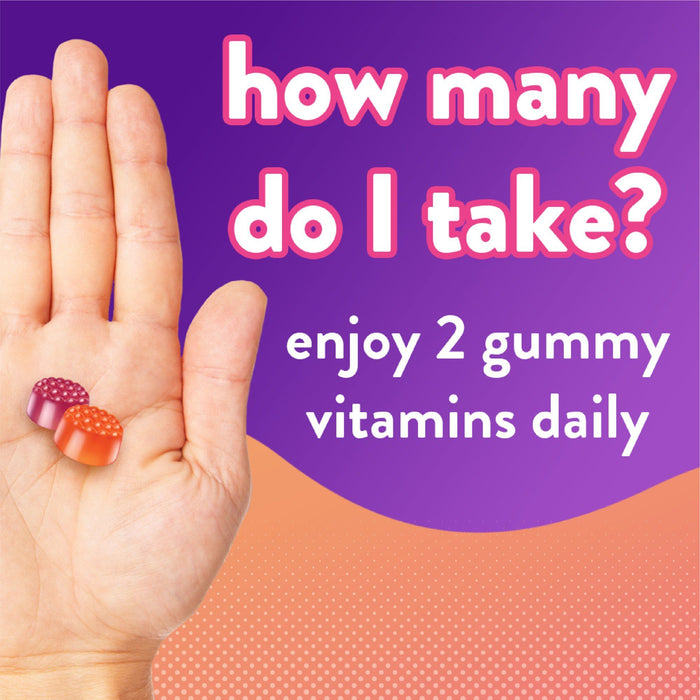 Vitafusion Vitamin D3 Gummy Vitamins; Peach; Blackberry and Strawberry Flavored; 150 Count