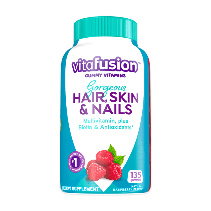 Vitafusion Gorgeous Hair; Skin & Nails Multivitamin; plus Biotin and Antioxidant Gummy Vitamins; 135 Count