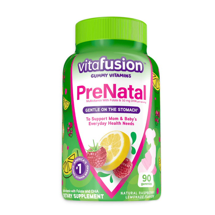 Vitafusion PreNatal Gummy Vitamins; Raspberry Lemonade Flavored; 90 Count