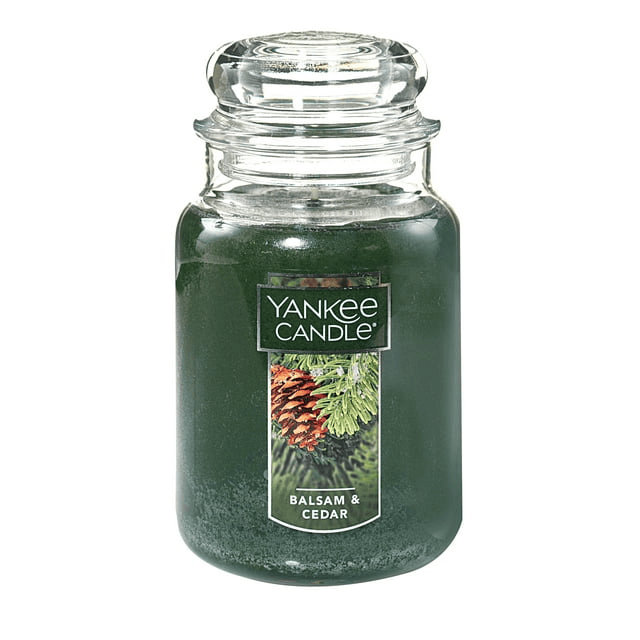 Yankee Candle Balsam & Cedar - 22 oz Original Large Jar Scented Candle