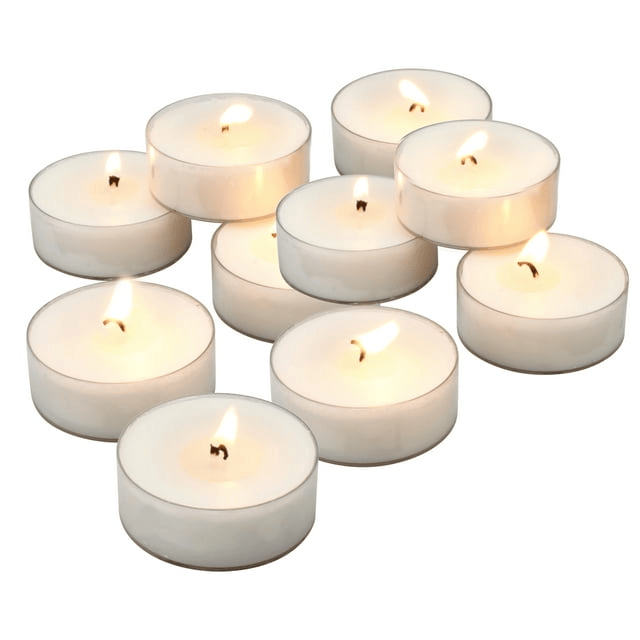 Stonebriar Unscented 1-Wick Mega Oversized 9 Hour Clear Cup Tealight Candles 20 Pack