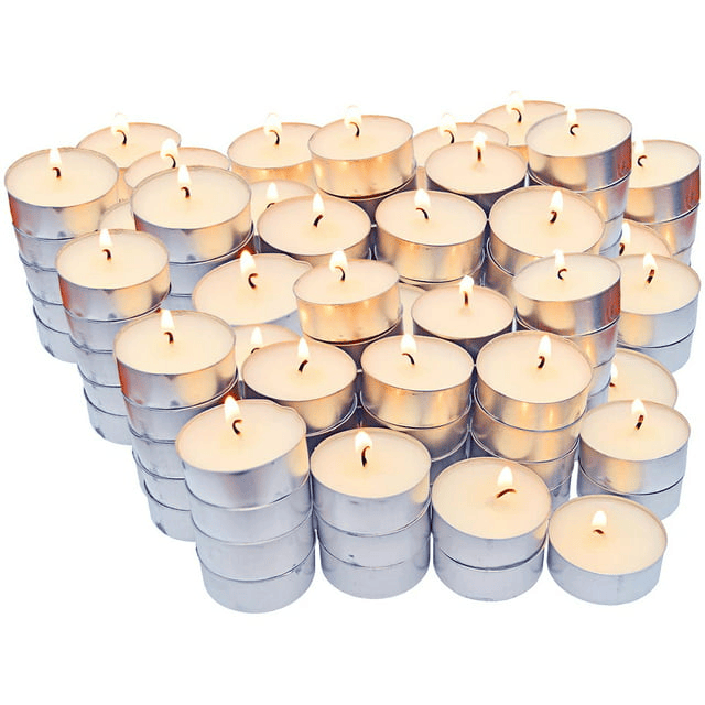 DecorRack 100 Unscented Tealight Candles