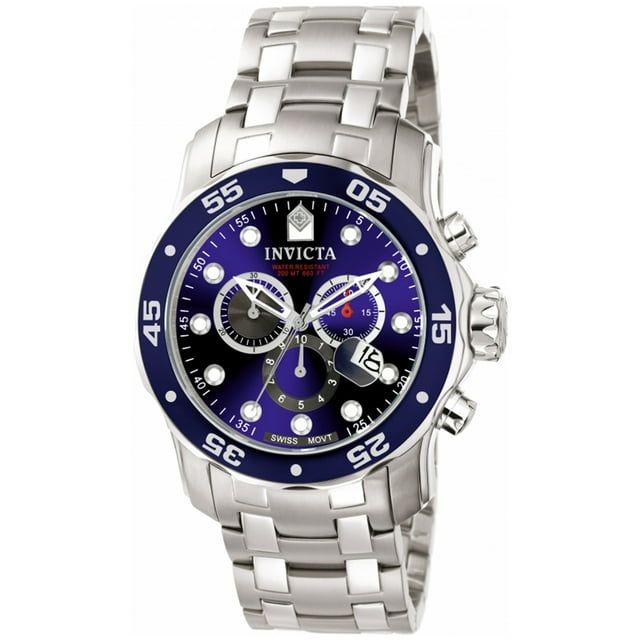 Invicta Men's 0070 Pro Diver Quartz Chronograph Blue Dial Watch