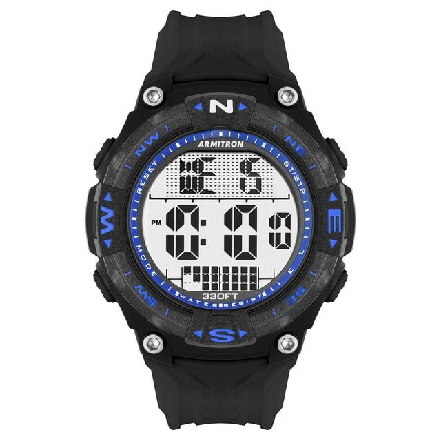 Armitron Unisex Black Resin Digital Sport Watch