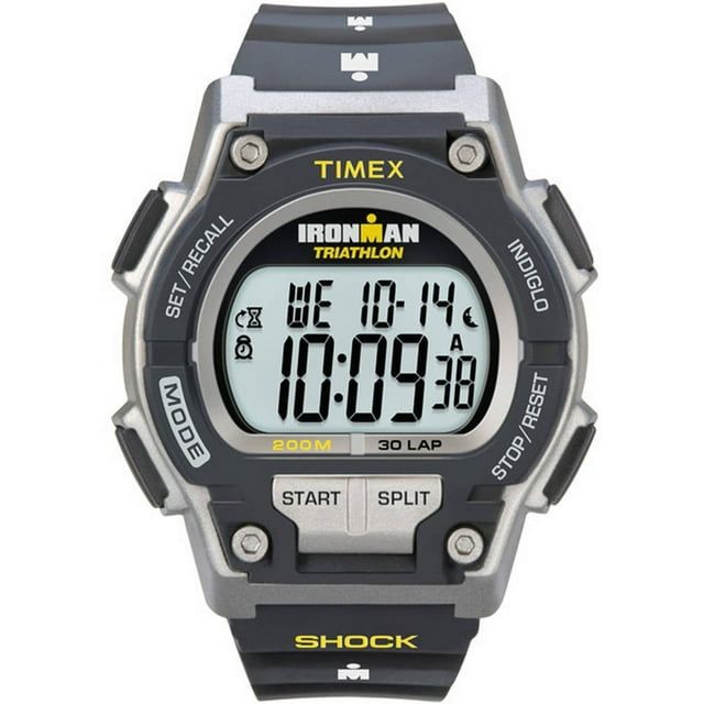 Men's Ironman Endure 30 Shock Full-Size Watch, Black Resin Strap