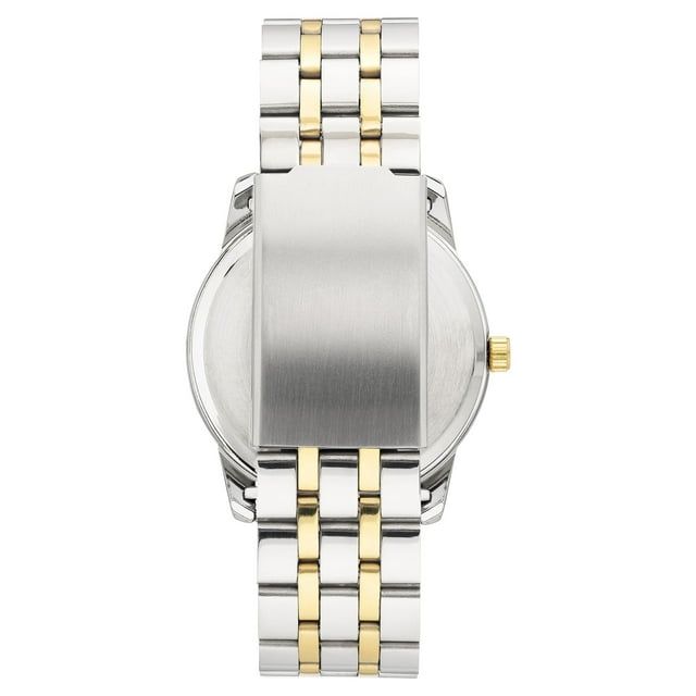 George Men's Casual Watch with Champagne Dial and Two Tone Metal Bracelet